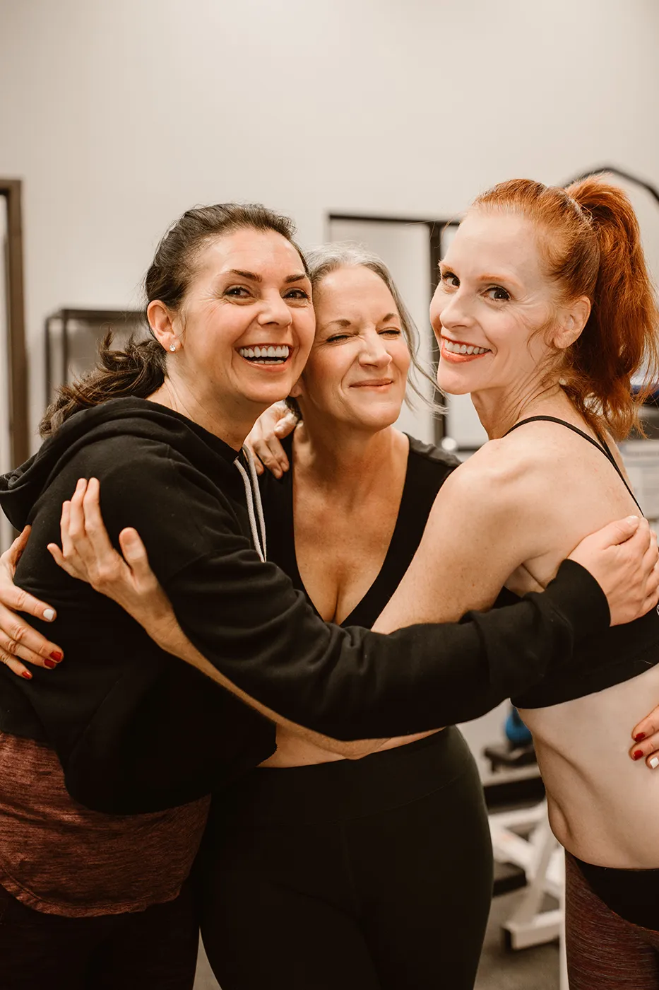 Small group fitness community training together